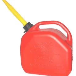 Jerrican avec bec verseur 10L en plastique rouge