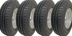 Jeu de 4 - 145x10 Wanda WR068 ROUE DE TRAILER 4/100mm