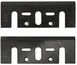 Jeu de 2 fers au carbure pour rabot 82 x 29 x 3 - Leman