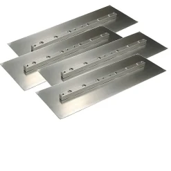 Jeu de 4 pales de finition acier pour talocheuse 900 mm