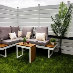 Kit clôture CLOSEA pvc blanc ral 9010 LG: 1M x HT: 0M97
