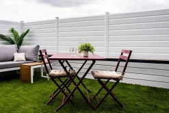Kit clôture CLOSEA pvc blanc ral 9010 LG: 15M x HT: 1M59