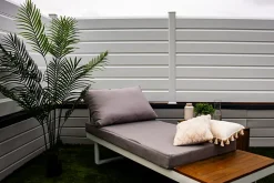 Kit clôture CLOSEA pvc blanc ral 9010 LG: 14M x HT: 1M28