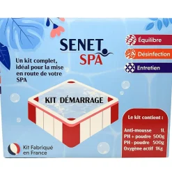 Kit Complet de Traitement pour Spa - Anti-Mousse, Régulateurs de pH et Oxygène Choc