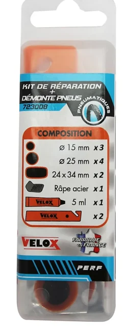 Kit de réparation et démonte-pneu Velox