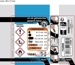 Kit de réparation et démonte-pneu Velox