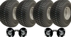 Kit remorque quad ATV à double essieu 20x10.00-8, 4 roues, Wanda P332, sans attelage, 1800 kg