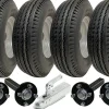 Kit remorque rapide à deux essieux 5.00-10 roues légales moyeu et fusée d'attelage