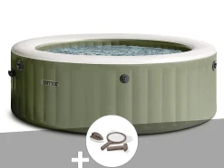 Kit spa gonflable Intex PureSpa Olive rond Bulles 6 places + Kit d'entretien