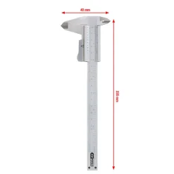 KS Tools - 300.0510 - Calibre à coulisse à double bec, 1/50ème mm - 0-150 mm