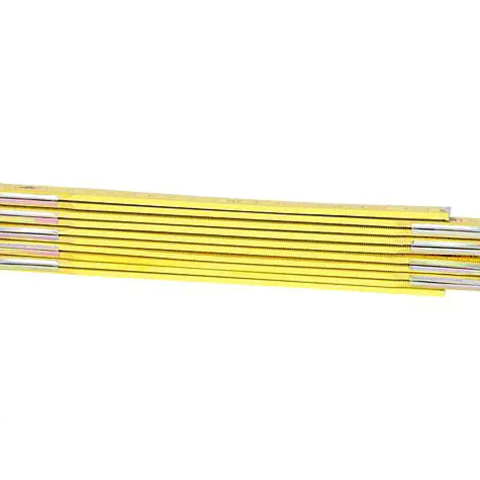KS Tools - 300.0060 - Mètre pliant jaune en bois, L. 2 m