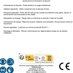 Lame de Scie à Ruban Bois et PVC PAE 1425 x 10 x 0,36 x Z6 mm - Acier Trempé Flexback - Diamwood