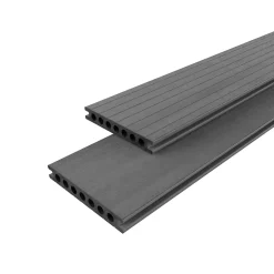 Lame de terrasse composite gris Neva Premium Klikstom L.220 x l.14,5 cm