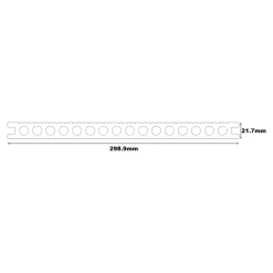 Lame de terrasse composite XXL gris foncé L.290 x l.29,9 cm, ép.2,1 cm