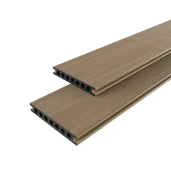 Lame de terrasse composite marron Neva Premium Klikstrom L.220 x l.14,5 cm