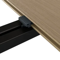 Lame de terrasse composite marron Neva Premium Klikstrom L.220 x l.14,5 cm