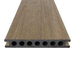 Lame de terrasse composite marron Neva Premium Klikstrom L.220 x l.14,5 cm