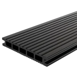 Lame de terrasse composite anthracite Neva Klikstrom L. 220 cm x l. 14,5 cm