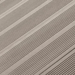 Lame de terrasse composite taupe Neva Klikstrom L. 220 cm x l. 14,5 cm