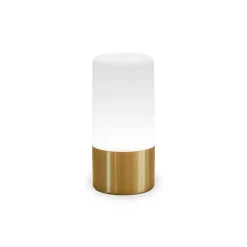 Lampe à poser rechargeable Maia laiton or dimmable RGB IP44 2W Newgarden