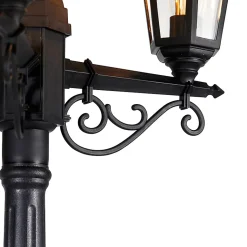 Lanterne d'extérieur classique noire 3 lumières IP44 - New Haven