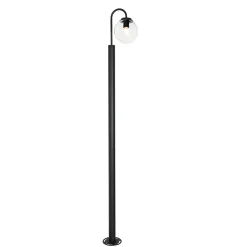 Lanterne moderne noire avec verre clair 200 cm IP44 - Sfera