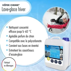 Lave-glace Premium antigel en bidon de 5L concentré -60 degrésx1
