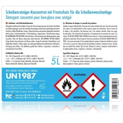 Lave-glace Premium antigel en bidon de 5L concentré -60 degrésx1