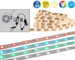 Le LED 'Stripe' outdoor 1000 cm, 36 watts, blanc chaud, avec changement de couleur, dimmable, télécommande et accessoires inclus