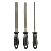 Lime vendue par 3 SF19 double face acier T8 200mm poignée noir