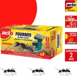 Lot 2 appareils répulsif ultrason fourmis vert Acto