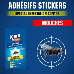 Lot 12 bandes adhésives transparentes anti-mouches Kapo Expert