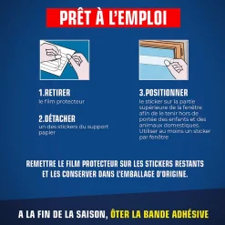 Lot 12 bandes adhésives transparentes anti-mouches Kapo Expert