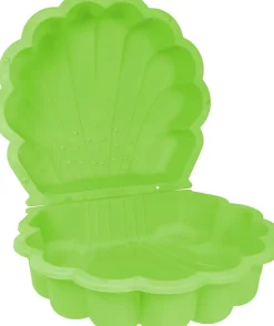 Lot de 2 Bacs à Sable Coquillage en Plastique 87 cm Vert Pomme
