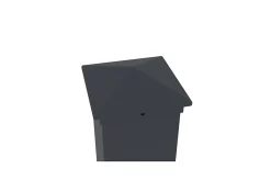 Lot de 3 clôtures aluminium 1,9m ADULA H.170cm gris