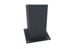 Lot de 3 clôtures aluminium 1,9m ADULA H.170cm gris