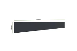 Lot de 5 clôtures aluminium 1,9m NIESEN H.90cm Gris