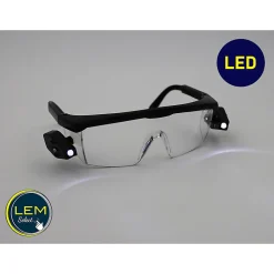 Lunettes de sécurité Led Vision avec 2 leds intégrées