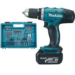 Makita DDF453RFX1 Perceuse-visseuse 18V 42 Nm avec 2x3Ah et coffret 71 accessoires