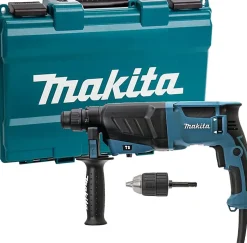 Makita HR2630X7 - Perforateur burineur 800W SDS-Plus avec mandrin autoserrant et valise de transport