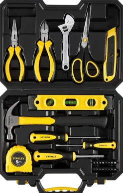 Malette a outils 28 pieces - STANLEY - STHT78050-1 - Coffret plastique - Noir et jaune