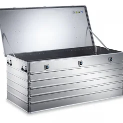 Malle Métallique en Aluminium longue largeur 1 m à 1,7 m - 170 x 80 x 70 cm