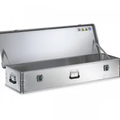 Malle Métallique en Aluminium longue largeur 1 m à 1,7 m - 140 x 45 x 25 cm