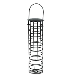 Mangeoire à boules Mésanges noir Daisy, hauteur 32 cm pour oiseaux