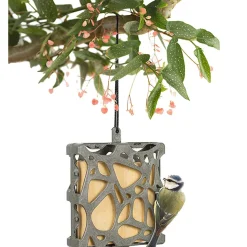 Mangeoire Anna recyclé 13 par 15 cm, support à bloc de graisse pour oiseaux