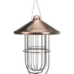 Mangeoire boule de graisse cuivré D 19 par 24 cm oiseaux