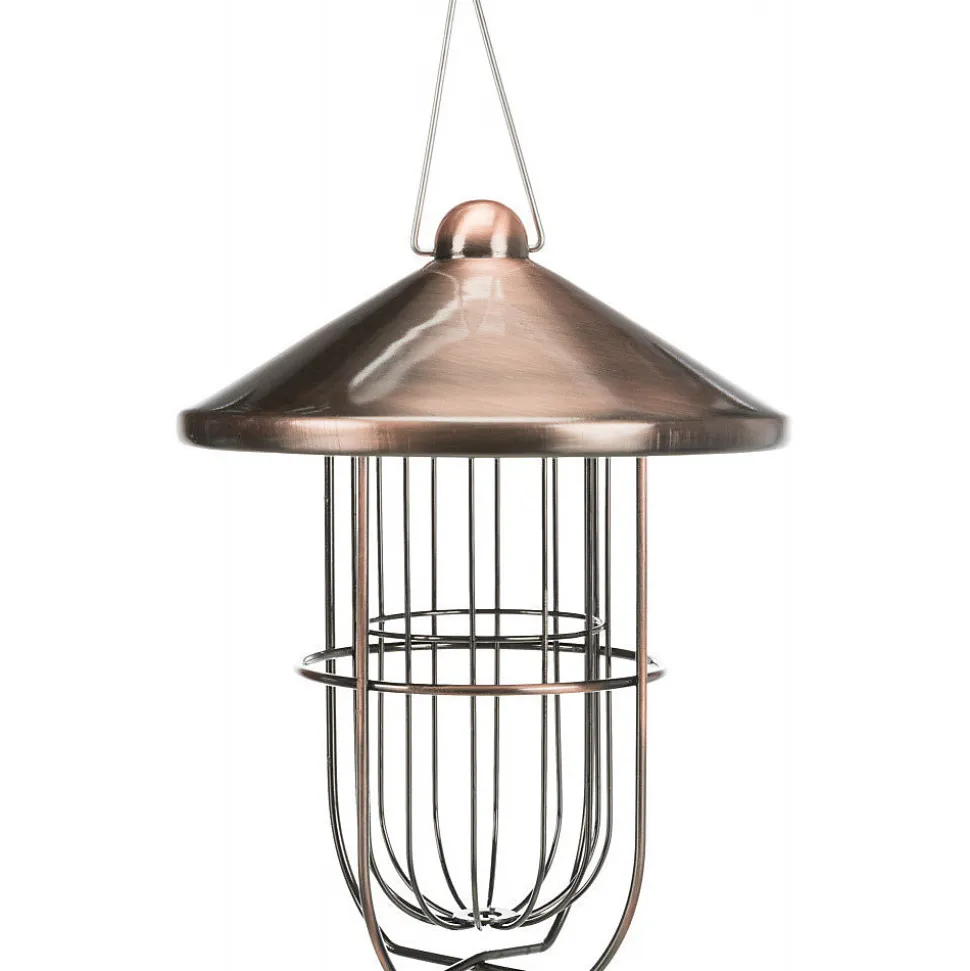 Mangeoire boule de graisse cuivré D 19 par 24 cm oiseaux
