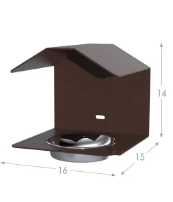 Mangeoire Oiseaux Sirocco - L 160 x P 150 mm - Marron - Louis Moulin