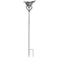 Mangeoire planter forme cœur gris patiné 21x110cm