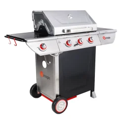 MANHATTAN 350GPI barbecue à gaz - 3 brûleurs 10.5kW + plaque chauffante - SOMAGIC